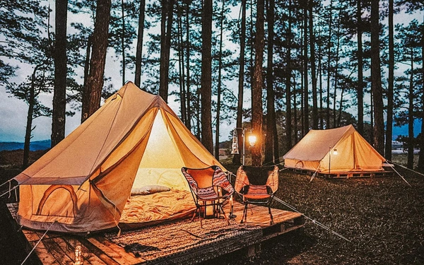 Cắm trại qua đêm ở Thung lũng Vàng Đà Lạt