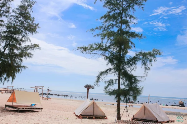 Lều trại ven hồ khu du lịch Biển Hồ Camping