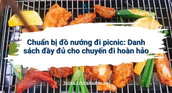Chuẩn bị đồ nướng đi picnic: Danh sách đầy đủ cho chuyến đi hoàn hảo
