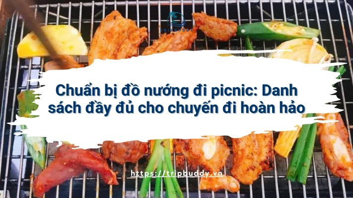 Chuẩn bị đồ nướng đi picnic