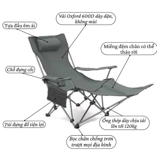 Ghế ngả trip buddy - thông tin sản phẩm